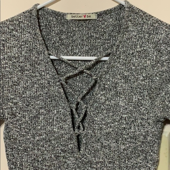 Grey Ribbed Midi Sweater Dress size XS - Picture 2 of 3